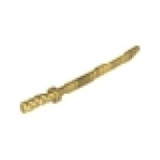Part 30173 Pearl Gold Minifig, Weapon Sword, Katana (Octagonal Guard) 